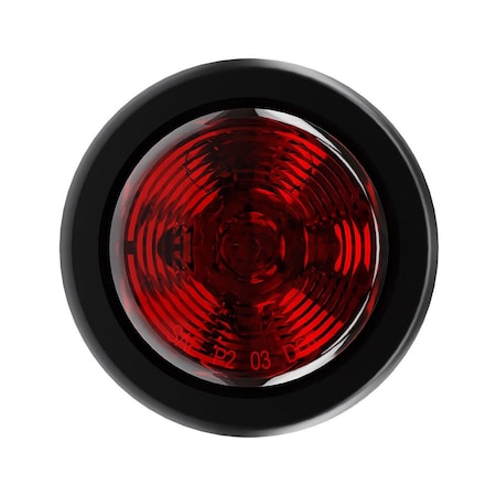 Abrams 2" Round Red 10 LED Trailer Clearance Side Marker Light TML-R210-R